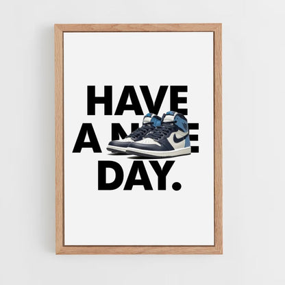 Póster Que tengas un día Nike Azul