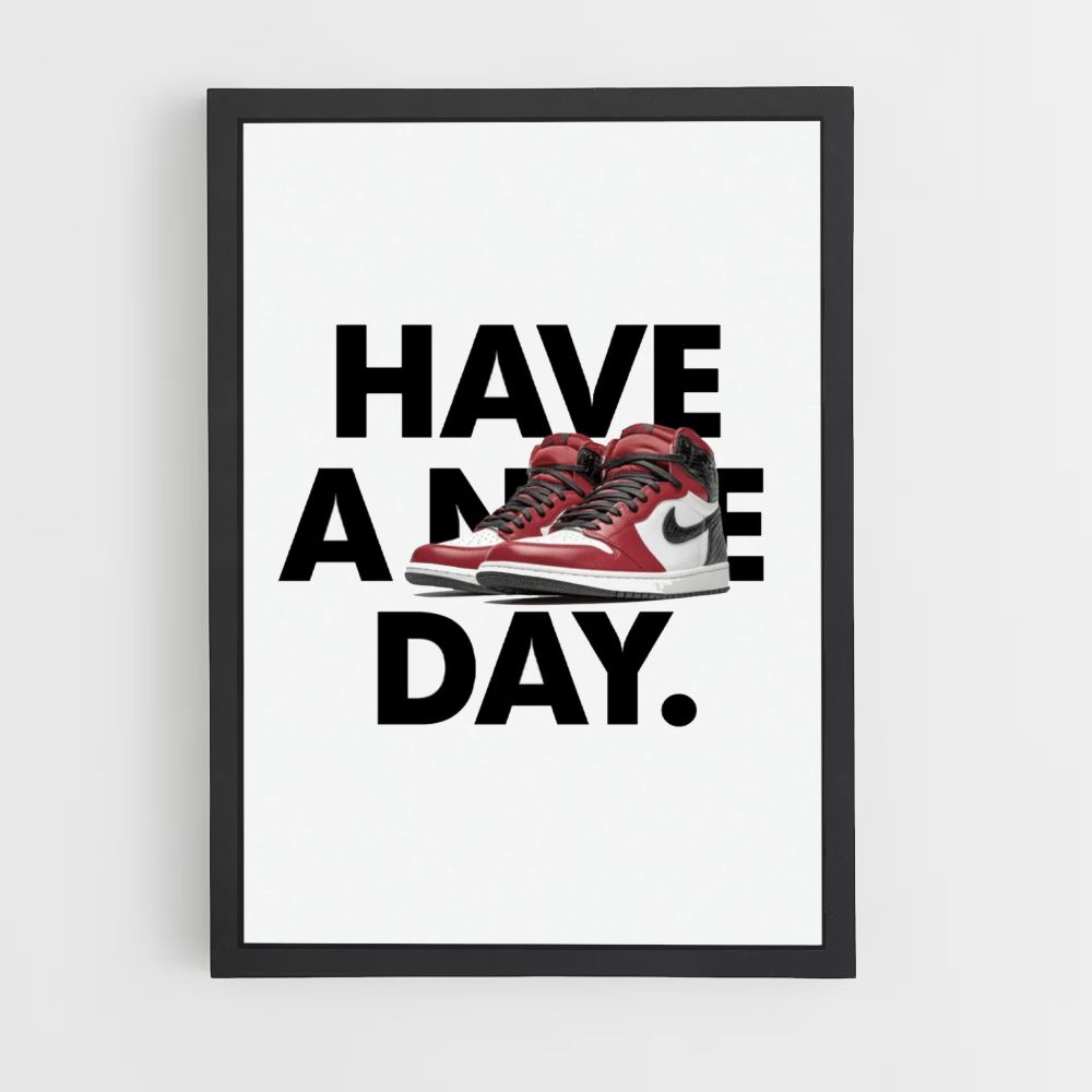 Póster Ten un día Nike Rojo