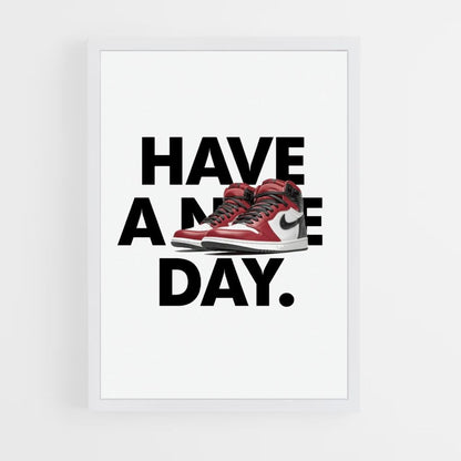 Póster Ten un día Nike Rojo