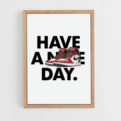 Póster Ten un día Nike Rojo