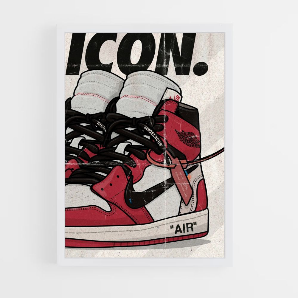 Icono de aire Nike Póster