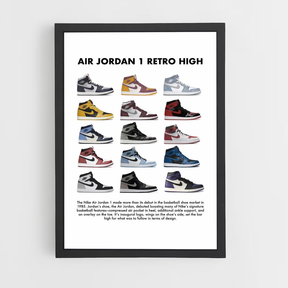 Póster Nike Air Jordan 1 Retro Alto