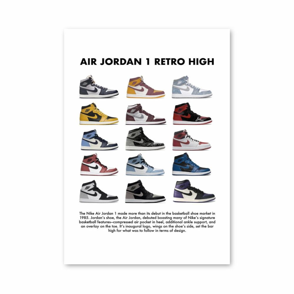 Póster Nike Air Jordan 1 Retro Alto