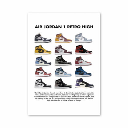 Póster Nike Air Jordan 1 Retro Alto