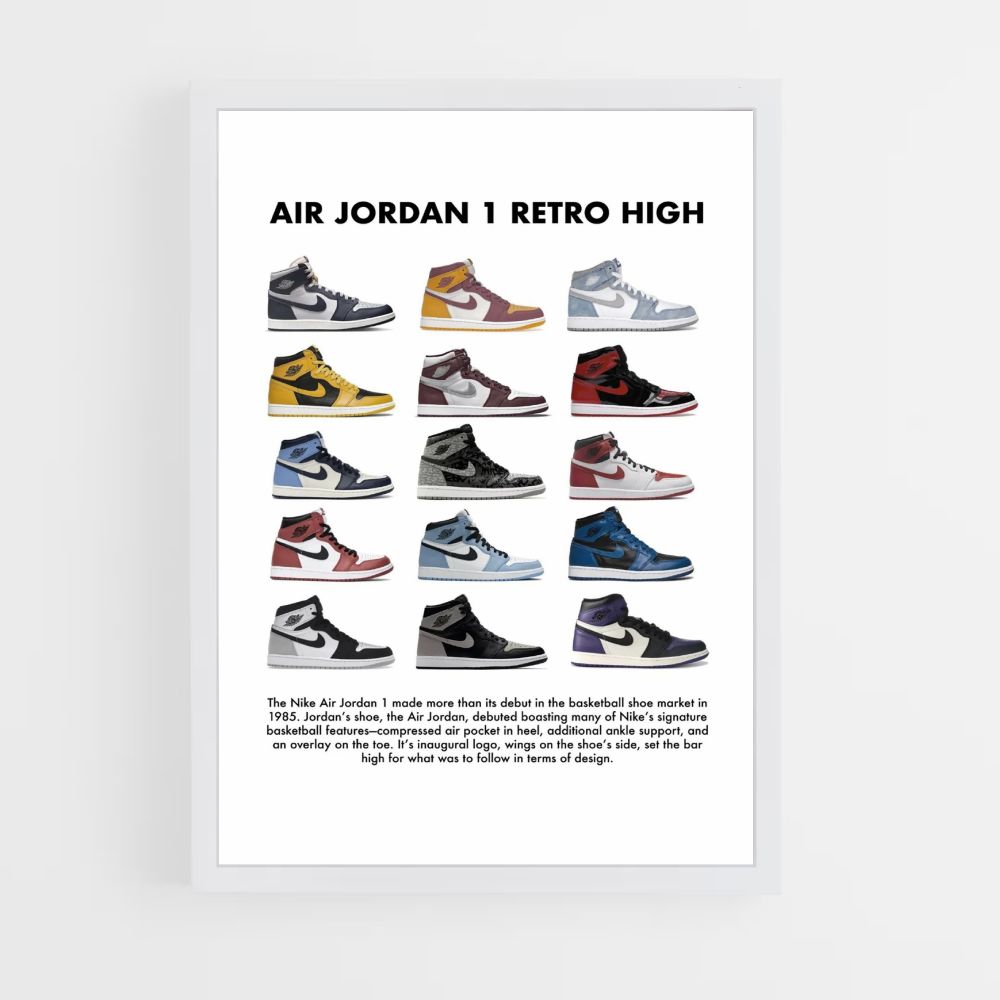 Póster Nike Air Jordan 1 Retro Alto