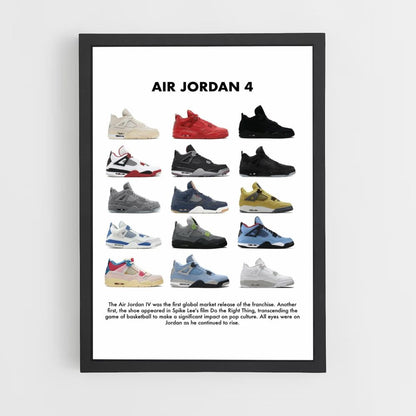 Nike Air Jordan 4 Póster