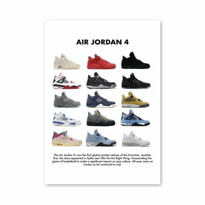 Nike Air Jordan 4 Póster