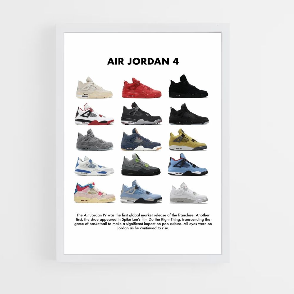 Nike Air Jordan 4 Póster