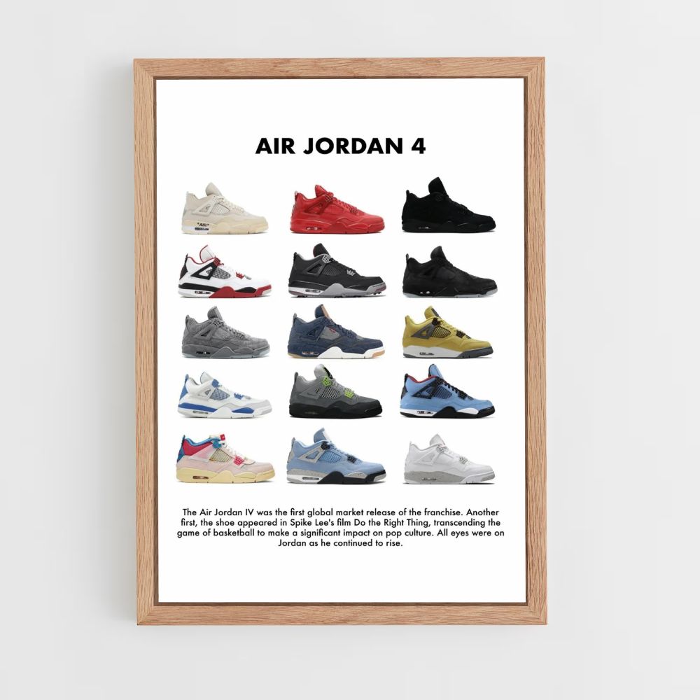 Nike Air Jordan 4 Póster