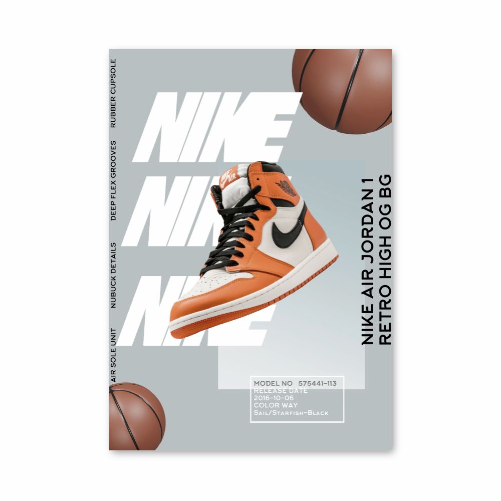 Nike Air Jordan 1 Póster