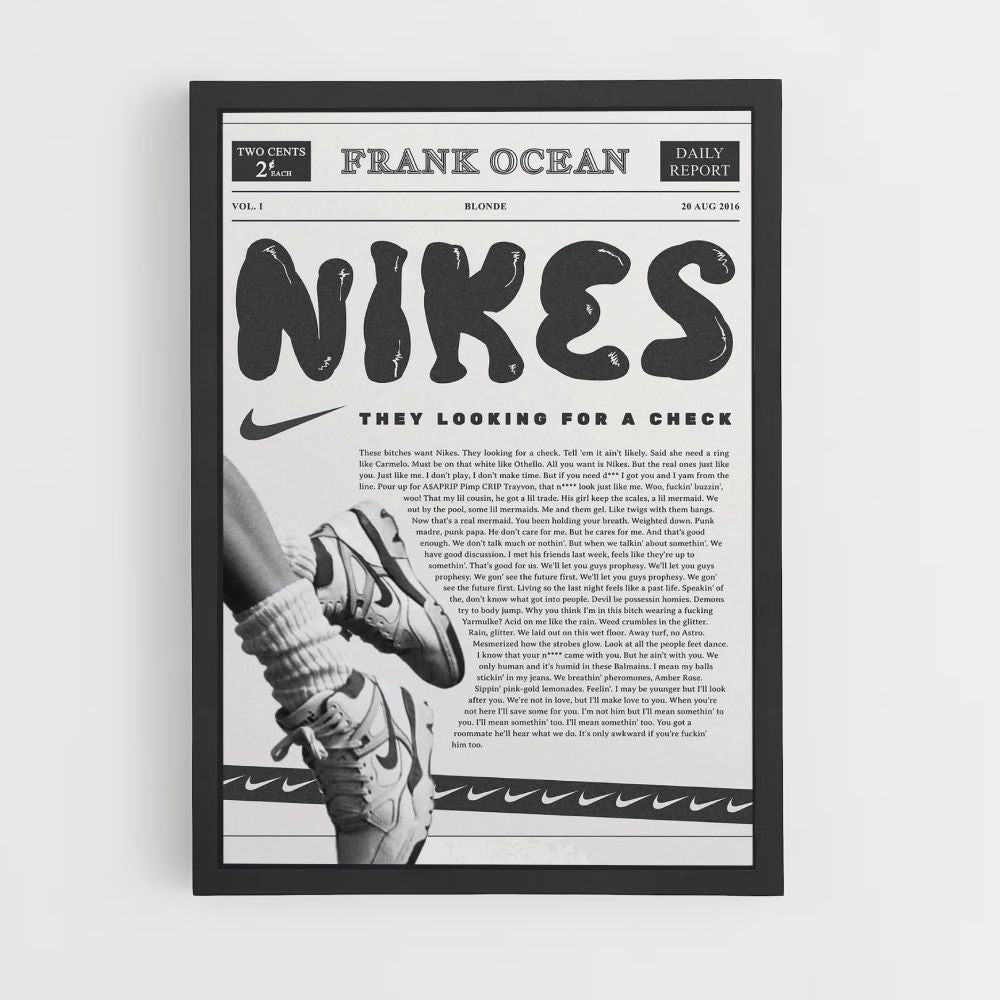 Póster Nike Frank Ocean