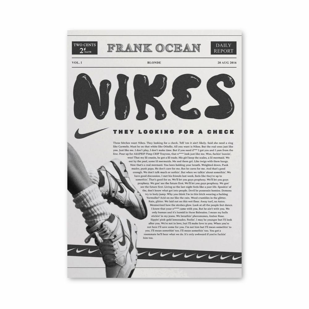 Póster Nike Frank Ocean