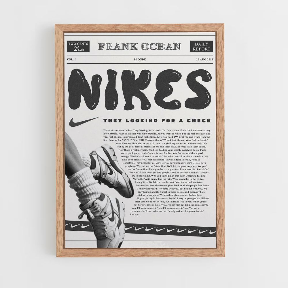 Póster Nike Frank Ocean