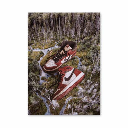 Póster Nike Air Jordan 1 Rojo