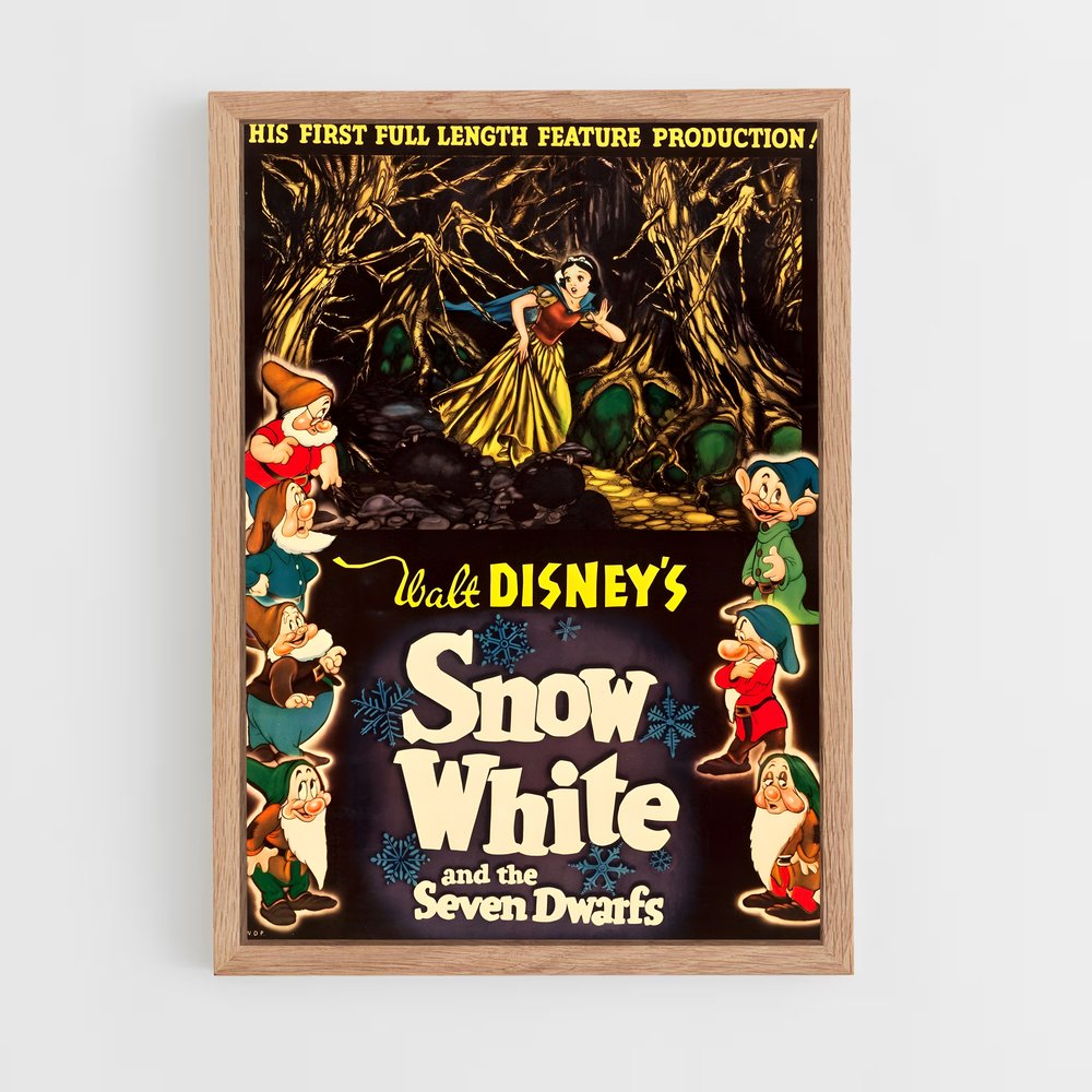 snow-white-2 cadre Bois clair