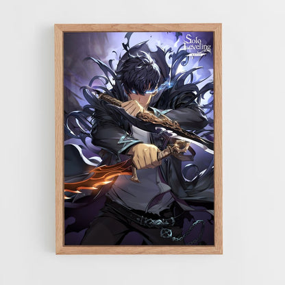 solo-leveling-7 cadre Bois clair