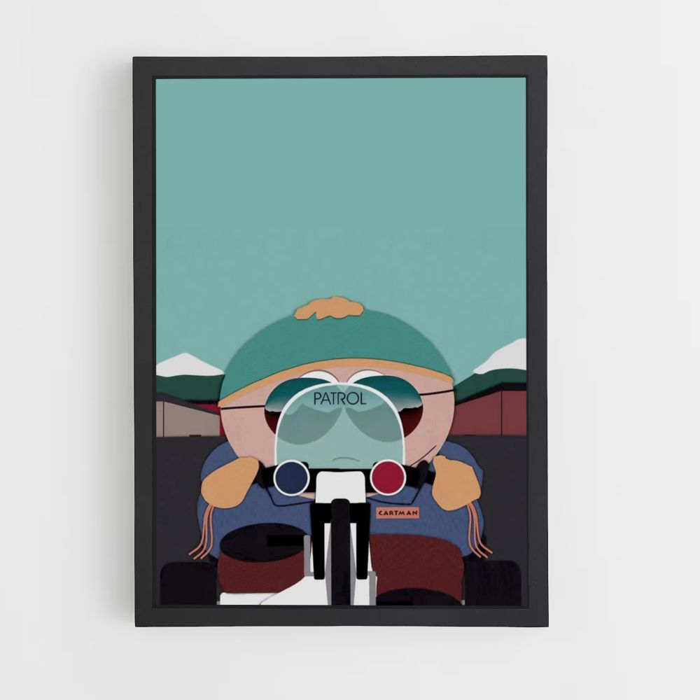 Cartel Cartman Policía