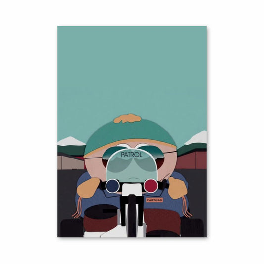 Cartel Cartman Policía