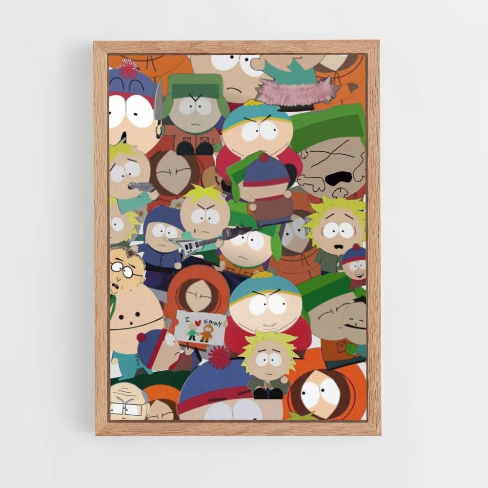 Collage de South Park Póster