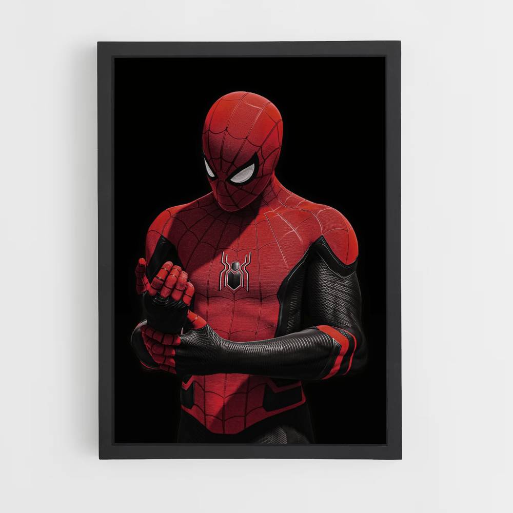 Póster Spiderman Negro y Rojo