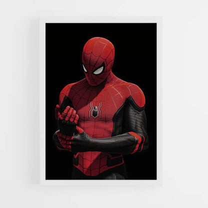 Póster Spiderman Negro y Rojo