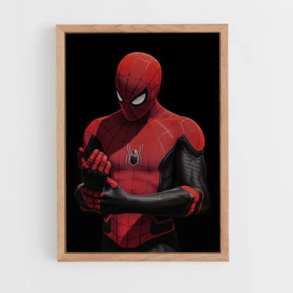 Póster Spiderman Negro y Rojo