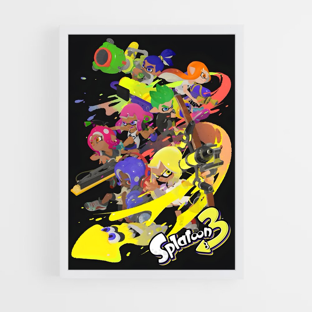 splatoon-1 cadre Blanc