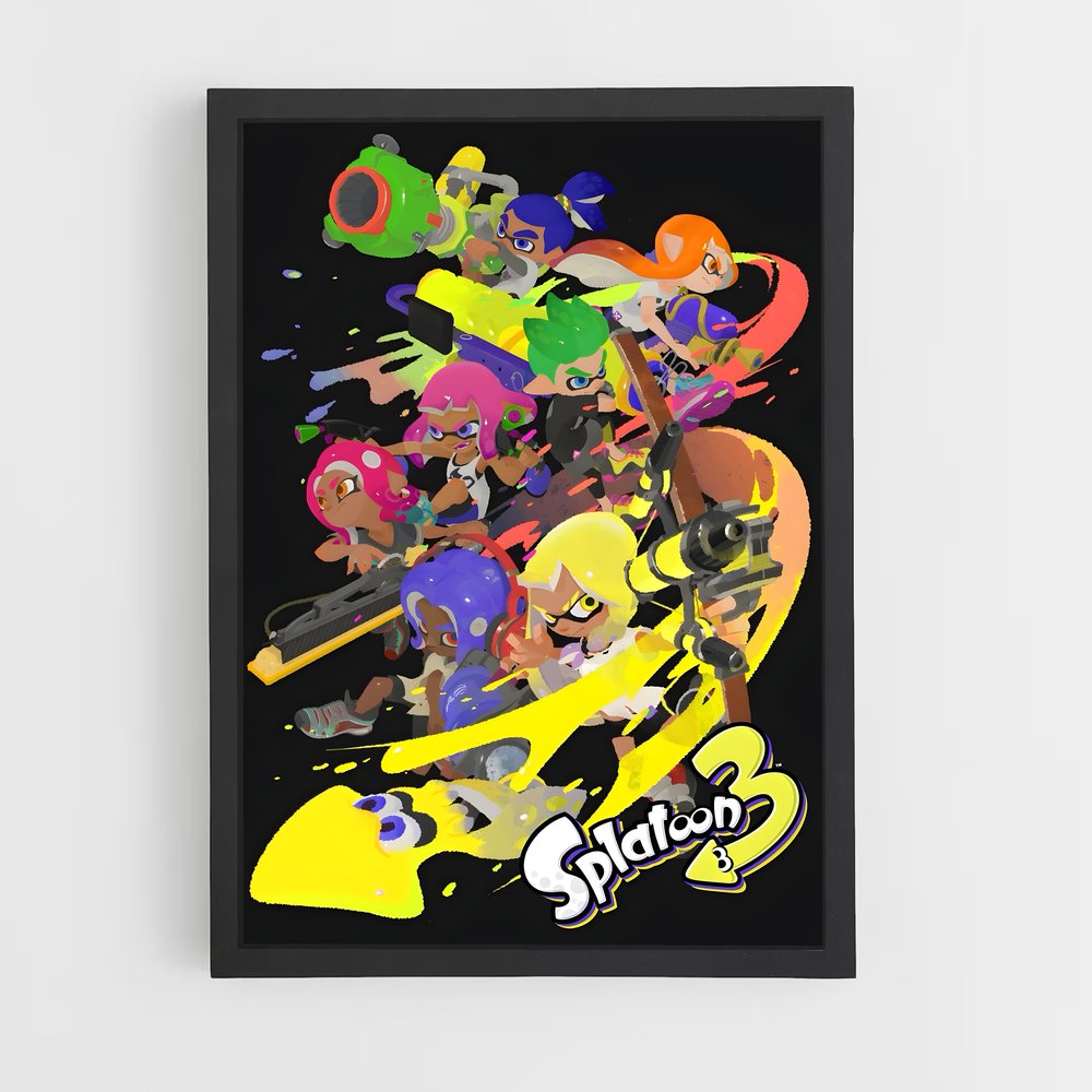 splatoon-1 cadre Noir