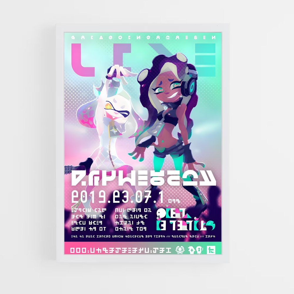 splatoon-2 cadre Blanc