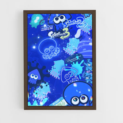 splatoon-6 cadre Bois foncé