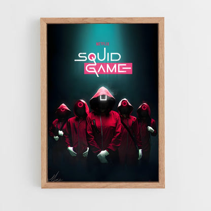 squid-game-10 cadre Bois clair