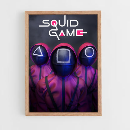 squid-game-4 cadre Bois clair