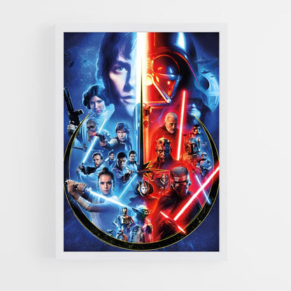 star-wars-11 cadre Blanc