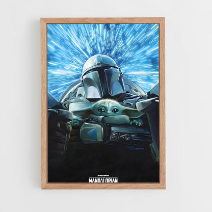 star-wars-12 cadre Bois clair