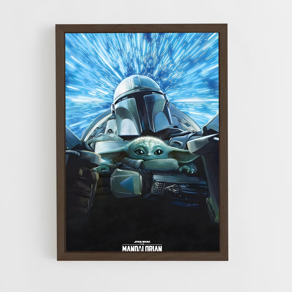 star-wars-12 cadre Bois foncé