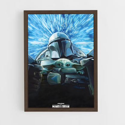 star-wars-12 cadre Bois foncé