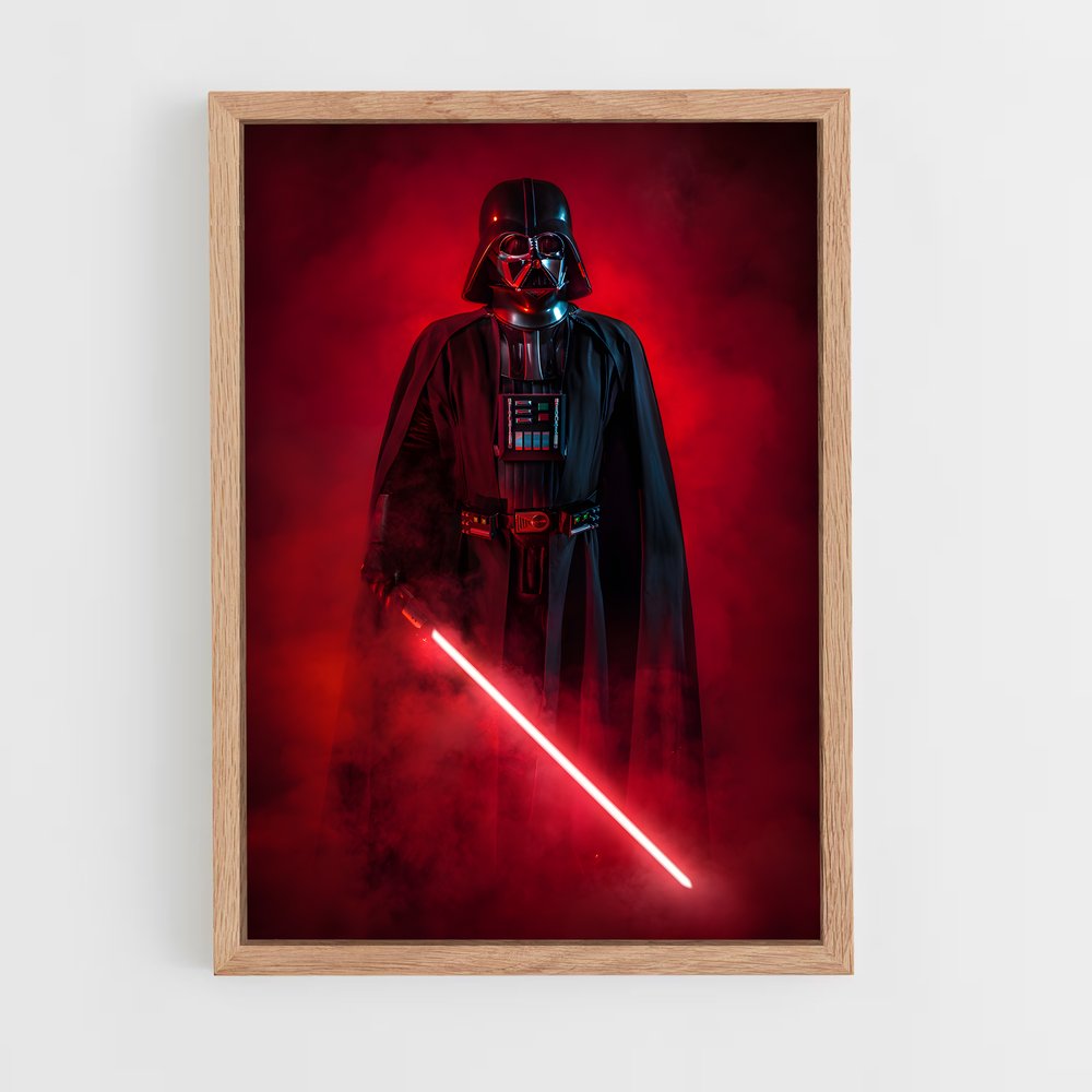 star-wars-17 cadre Bois clair