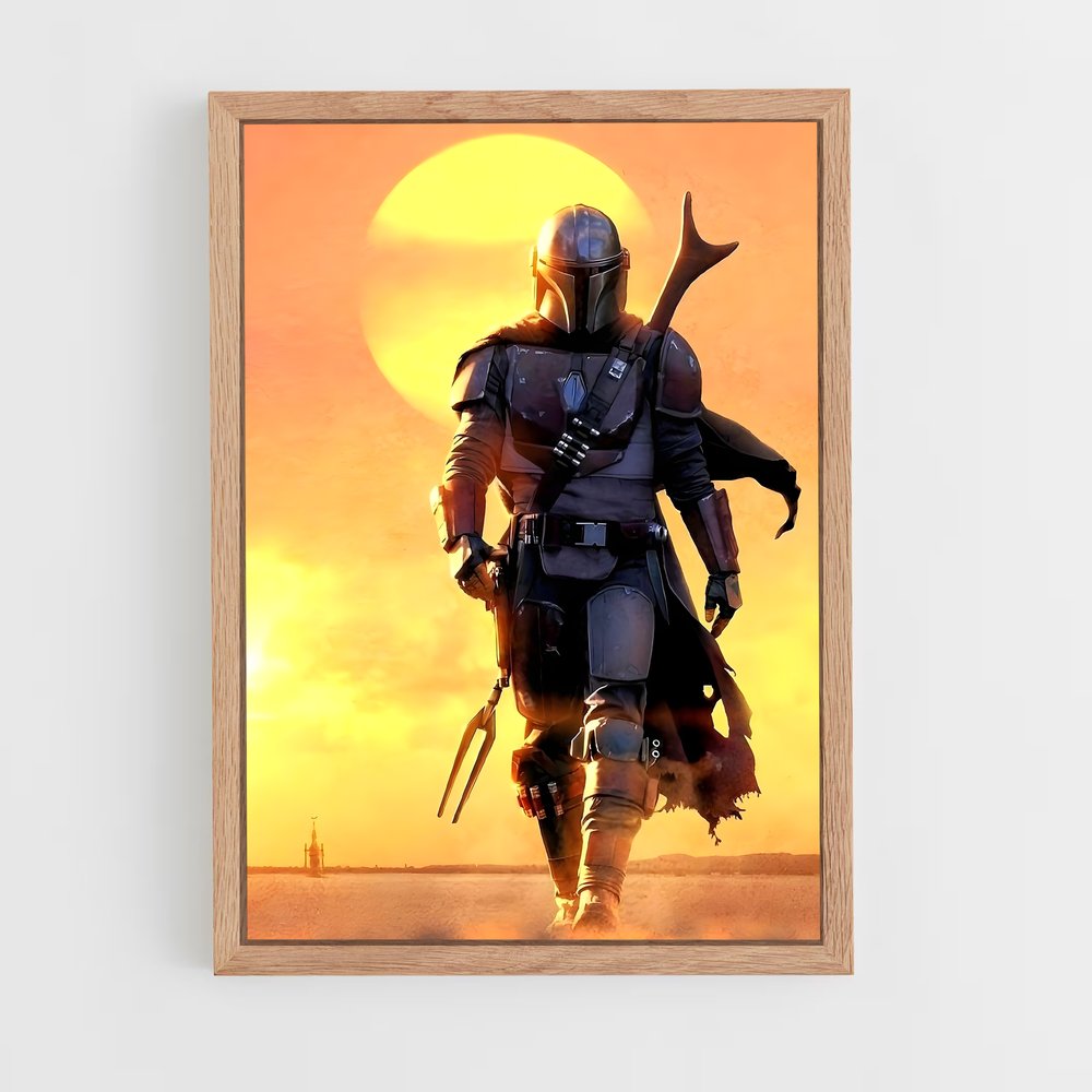 star-wars-20 cadre Bois clair