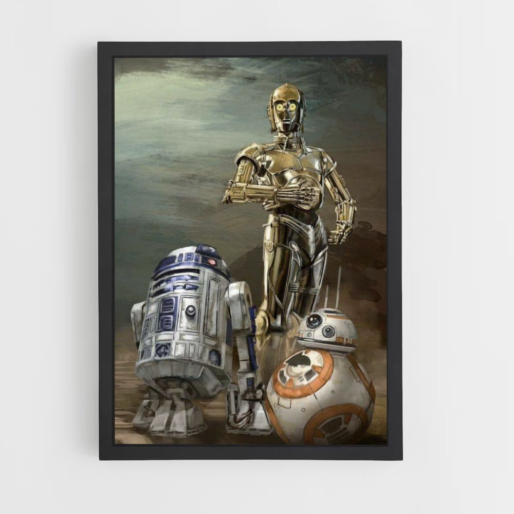 Póster R2D2 C3PO BB8