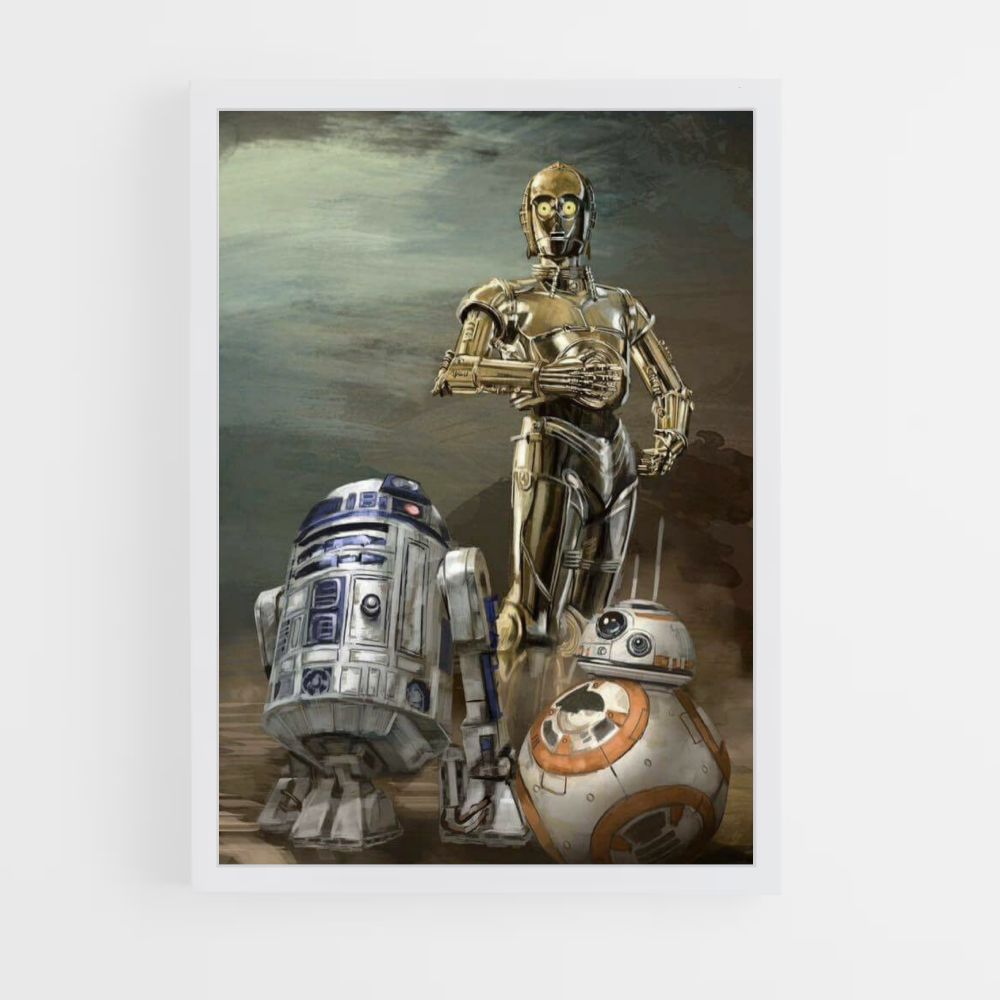 Póster R2D2 C3PO BB8