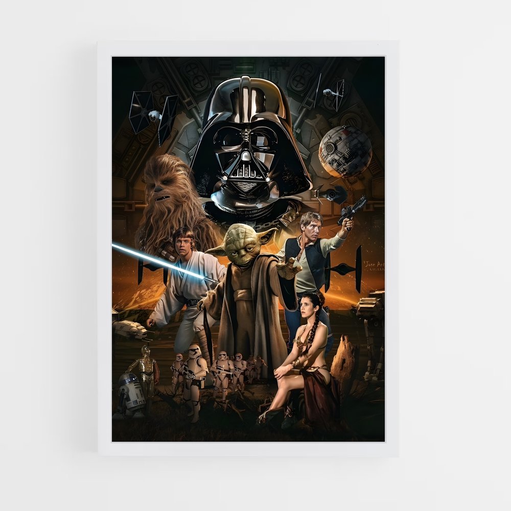 star-wars-23 cadre Blanc