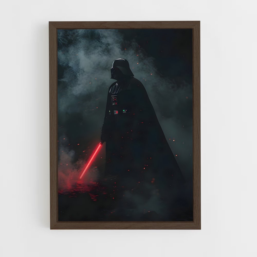 star-wars-40 cadre Bois foncé