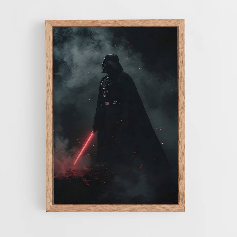 Póster Darth Vader Niebla