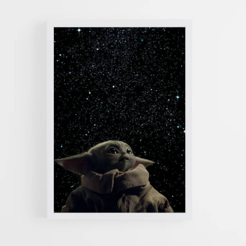 Espacio Bebé Yoda Póster