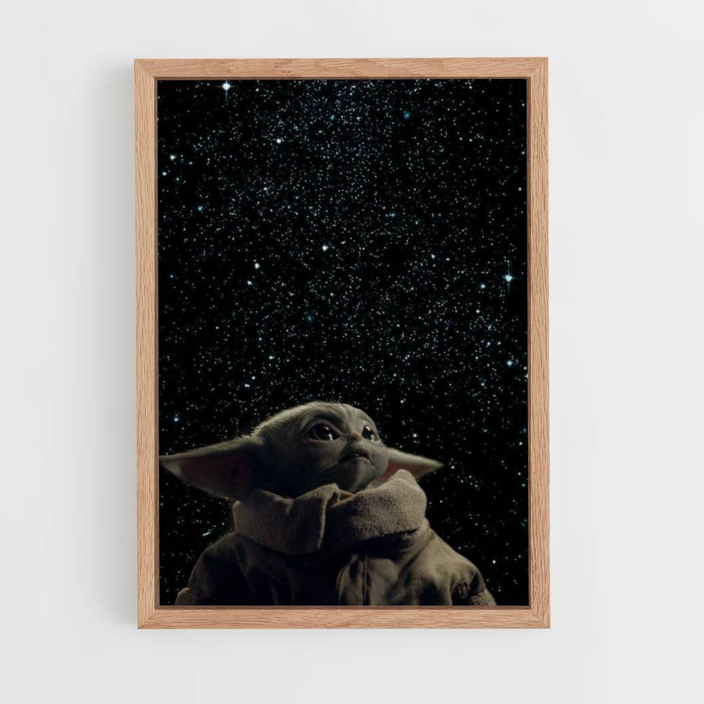 Espacio Bebé Yoda Póster