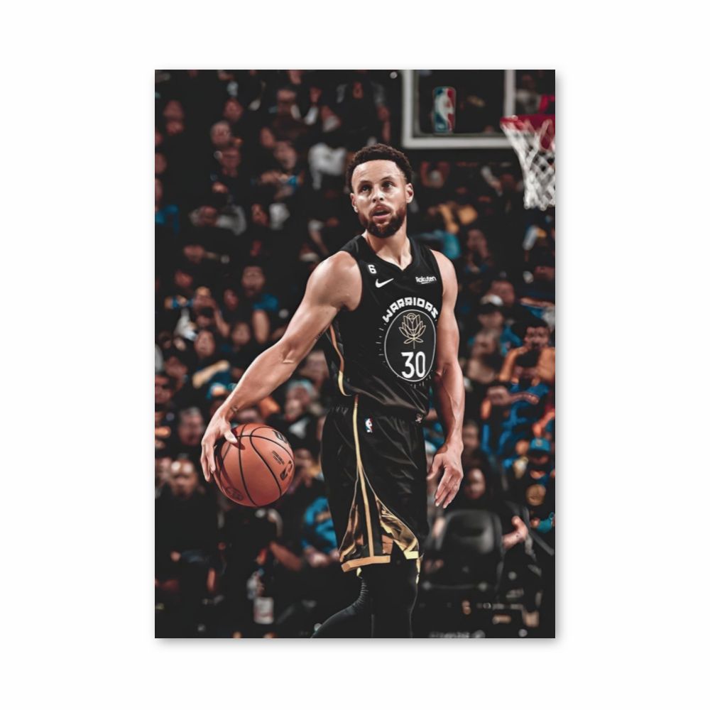 Póster Stephen Curry regateando