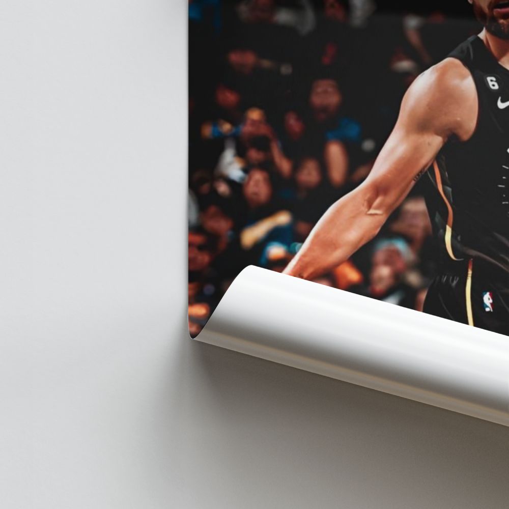 Póster Stephen Curry regateando