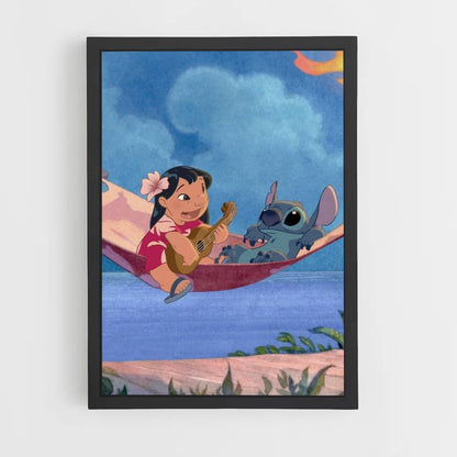 Póster Lilo Stitch Hamaca