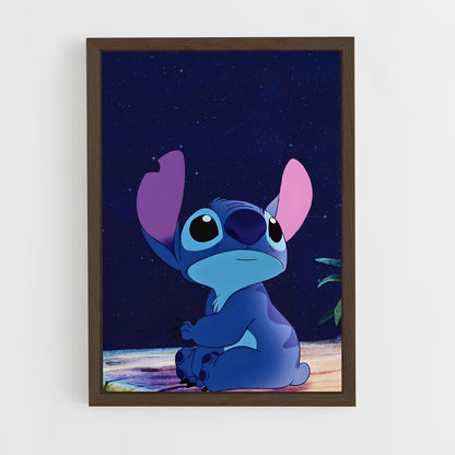 stitch-5 cadre Bois foncé