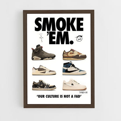 streetwear-10 cadre Bois foncé